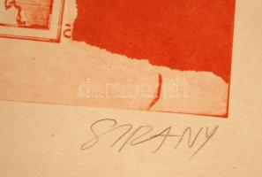 Szirányi István (1951-) : Nous venomus de l'Est. Offset (2/20), papír, jelzett, 21×29 cm