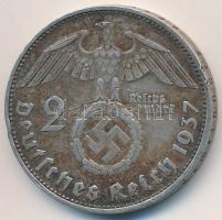 Német 3. Birodalom 1937A 2M Ag "Hindenburg" T:2 ph., patina
German Third Reich 1937A 2 Ma...