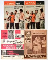 cca 1960-1978 Magyar labdarúgás fénykoráról szóló újságok, meccsfüzetek gyűjteménye-. Benne az olimp...