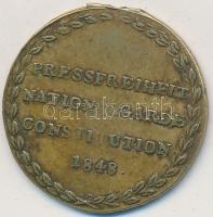 Ausztria 1848. "Március 13.,14.,15. emlékére / Sajtószabadság - Nemzetőrség - Alkotmány" C...