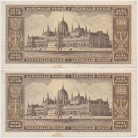 1946. 100.000.000P (4x) párban sorszámkövetők T:I- foltos