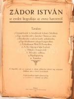 Zádor István (1882-1963): 10 eredeti litográfiája az orosz harctérről. A mappában 9db litográfia van, viseltes állapotban, Számozott 200/183. 32×23 cm (9db), mindegyik jelzett