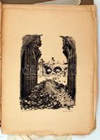 Zádor István (1882-1963): 10 eredeti litográfiája az orosz harctérről. A mappában 9db litográfia van...