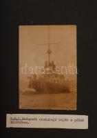 1907 Osztrák-Magyar hadihajókról készült fotógyűjtemény. SMS. Budapest, Monarch, Prinz Eugen, Erzher...