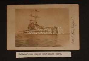 1907 Osztrák-Magyar hadihajókról készült fotógyűjtemény. SMS. Budapest, Monarch, Prinz Eugen, Erzher...