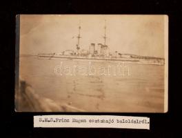 1907 Osztrák-Magyar hadihajókról készült fotógyűjtemény. SMS. Budapest, Monarch, Prinz Eugen, Erzher...