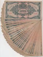 1945. 1000P (30x) mind piros "MNB" bélyeggel T:III,III-