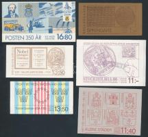 1973-1986 6 stamp-booklets, 1973-1986 6 klf bélyegfüzet