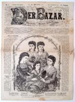 1870 A Der Bazar c. női lap nagyméretű fametszetekkel / Women&#039;s magazine with large etchings