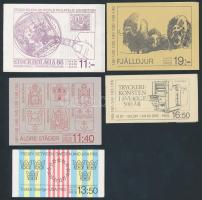 1983-1986 5 stamp-booklets, 1983-1986 5 klf bélyegfüzet