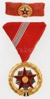 1964. "Kiváló Szolgálatért Érdemrend" aranyozott, zománcozott Br kitüntetés mellszalagon, ...
