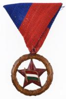 1949. "Magyar Népköztársasági Sportérdemérem bronz fokozata" zománcozott Br kitüntetés mel...