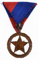 1949. "Magyar Népköztársasági Sportérdemérem bronz fokozata" zománcozott Br kitüntetés mel...