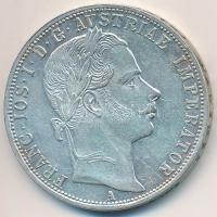 Ausztria 1859A 1Fl Ag "Ferenc József" T:2 Austria 1859A 1 Florin Ag "Franz Joseph" C:XF