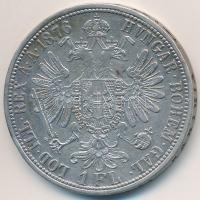 Ausztria 1876. 1Fl Ag "Ferenc József" T:2-,2 
Austria 1876. 1 Florin Ag "Franz Josep...