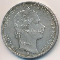 1860E 1Fl Ag "Ferenc József" T:2