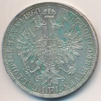 1860E 1Fl Ag "Ferenc József" T:2