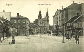 Sopron, Domonkos templom, üzletek; Monsberger Gottfried kiadása