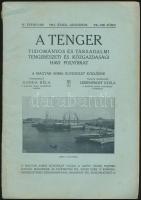 1914 A tenger. Tudományos és társadalmi tengerészeti és közgazdasági havi folyóirat. A Magyar Adria Egyesület közlönye. IV. évf. VII-VIII füzet