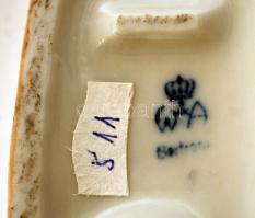 Wagner & Apel porcelán kisfiú és kislány, kézzel festett, jelzett, hibátlan, m: 12 cm