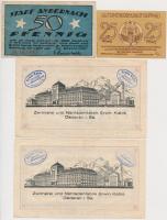 Németország / Weimari Köztársaság 1920-1923. 5db-os szükségpénz tétel, közte Aachen, Boppard, Oedera...