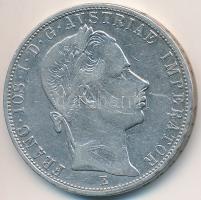 1858E 1Fl Ag "Ferenc József" T:2-