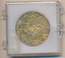 1972. "München Olimpia" aranyozott fém emlékérem (32,5mm) T:2 (PP) patina