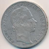 1859B 1Fl Ag "Ferenc József" T:2-