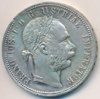 Ausztria 1879. 1Fl Ag "Ferenc József" T:2 ph. Austria 1879. 1 Florin Ag "Franz Joseph" C:XF edge error