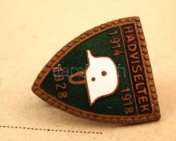 cca 1920 Hadviseltek és Polgárok Pártja. levélboríték ls zománcozott gomlyukjelvény