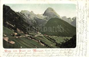 Predil Pass, Passo Predil and the Mangart mountain