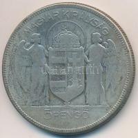 1930. 5P Ag "Horthy jobbra" T:3 Adamo P8