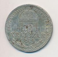 1869KB 10kr Ag "Magyar Királyi Váltó Pénz" T:2,2- ph., patina
Adamo M10.1