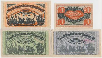 Németország / Weimari Köztársaság / Bielefeld 1923. 7db klf szükségpénz, perforáltak T:III,III- Germany / Weimar Republic / Bielefeld 1923. 7pcs of diff necessity notes, all perforated C:F,VG