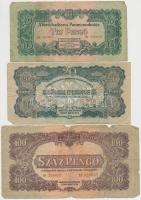 1944. 1P-100P (10x) "A Vörös Hadsereg Parancsnoksága" T:III,III-