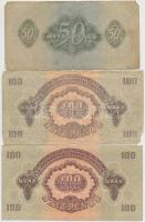 1944. 1P-100P (10x) "A Vörös Hadsereg Parancsnoksága" T:III,III-