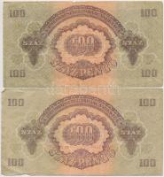 1944. 1P-100P (10x) "A Vörös Hadsereg Parancsnoksága" T:III,III-