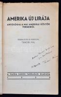 Tábori Pál: Amerika új lírája. Antológia a mai amerikai költők verséből. Bp., 1935, Vajda János Társ...
