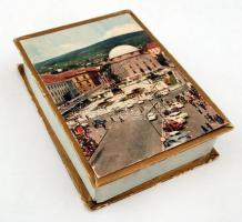 Keringő desszert, papír doboz pécsi fotóval, 16x11x3cm