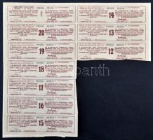 Budapest 1921. "Kronberger-féle Faipar Részvénytársaság" 25 részvénye egyben, egyenként 20...