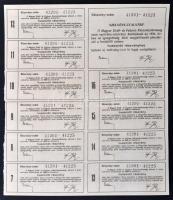 Budapest 1920. "Magyar Erdő- és Faüzem Részvénytársaság" 25 részvénye egyenként 200K-ról s...