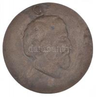 Olaszország DN "Giuseppe Garibaldi" egyoldalas Br plakett, hátlapján akasztóval (111mm) T:...