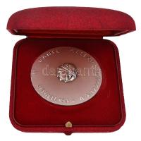 Olaszország 1966. "Dante centenárium" jelzett Ag emlékérem eredeti gyártói "Johnson M...