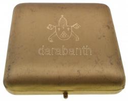 Vatikán 1977. "VI. Pál pápa" Br emlékérem eredeti tokban. Szign.: Manzú (44mm) T:2 Vatican...