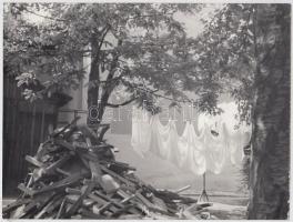 1962 Németh Mihály: Fények, feliratozott vintage fotóművészeti alkotás, 18x24 cm