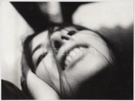 1972 Flesch Bálint: Extázis, feliratozott vintage fotóművészeti alkotás, 18x24 cm