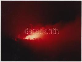 cca 1960 Belházy Dezső: Ég már a szabadság, jelzés nélküli vintage fotóművészeti alkotás, 18x24 cm