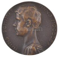 Német Birodalom 1910. "Hans Schimpf" egyoldalas Br érem mesterjegy nélkül, Alfred Lörcher (1875-1962) munkája (52,2g/62mm) T:2 ph. German Empire 1910. "Hans Schimpf" one-sided Br medallion, without signature. Work of Alfred Lörcher (1875-1962) (52,2g/62mm) C:XF edge error