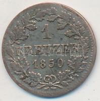 Német Államok / Bajorország 1850. 1kr Ag T:2- patina German States / Bavaria 1850. 1 Kreuzer Ag C:VF patina