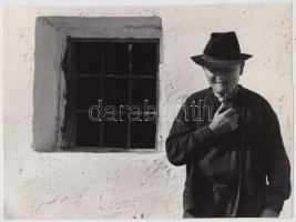 cca 1975 Zsigri Oszkár (1933-?): Szőlősgazda, jelzés nélküli vintage fotó a szerző hagyatékából, 17,5x23 cm